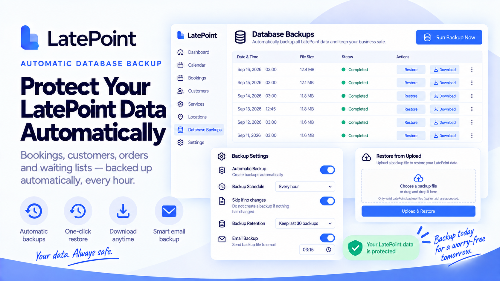 LatePoint - Automatic Backup Database