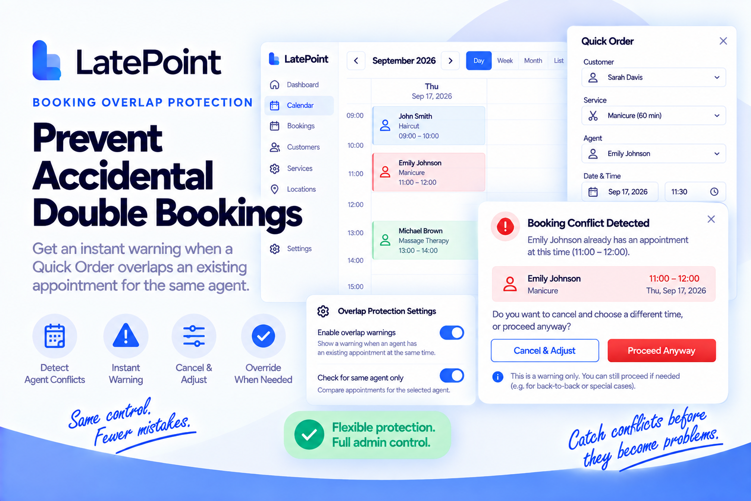 LatePoint - Booking overlap protection